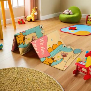 Playmat Lipat Motif Hewan Lucu D1