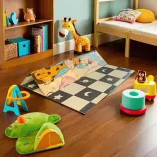 Playmat Lipat Motif Planet bintang D2