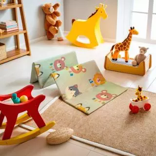 Playmat Lipat Motif Nama Hewan F1