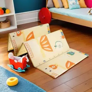 Playmat Lipat Motif Kelinci Mangkok J1