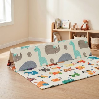 Playmat Lipat Motif N Membaca Huruf Dunia Dinosaurus