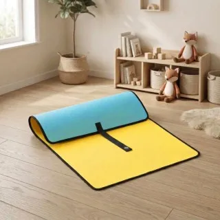 Tikar Gulung & Tikar Lipat Biru-Kuning